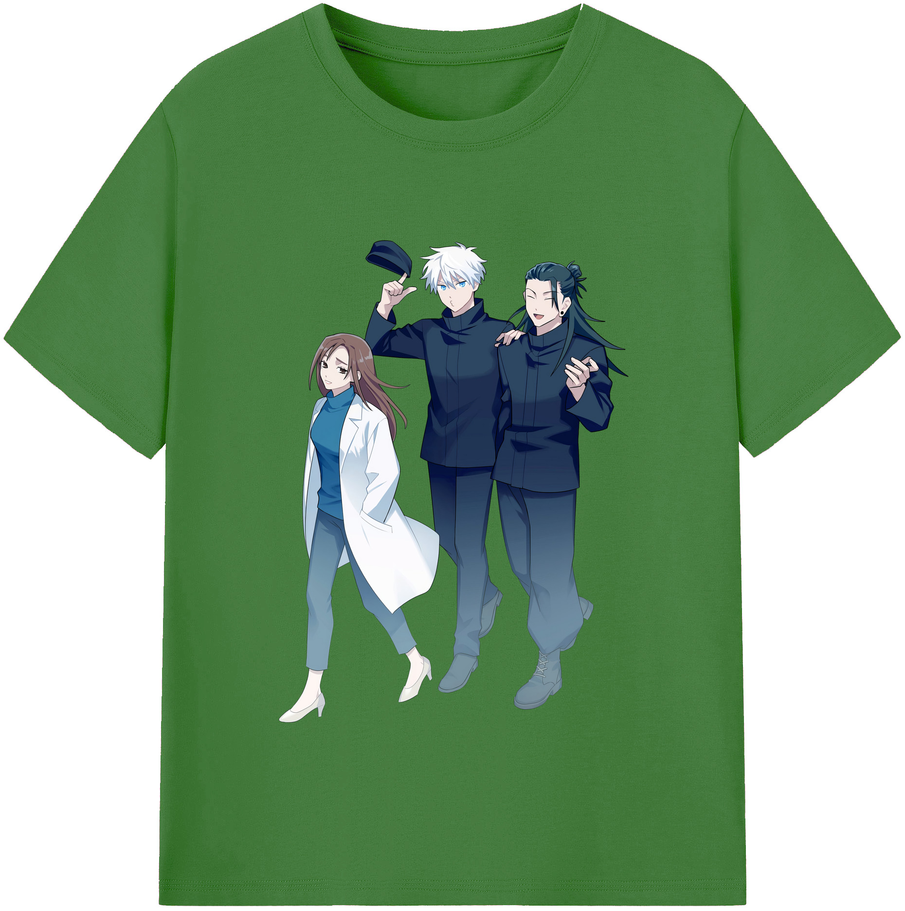 （画像用） 呪術廻戦 Jujutsu Kaisen レディースカジュアルプリントTシャツ（綿100％）